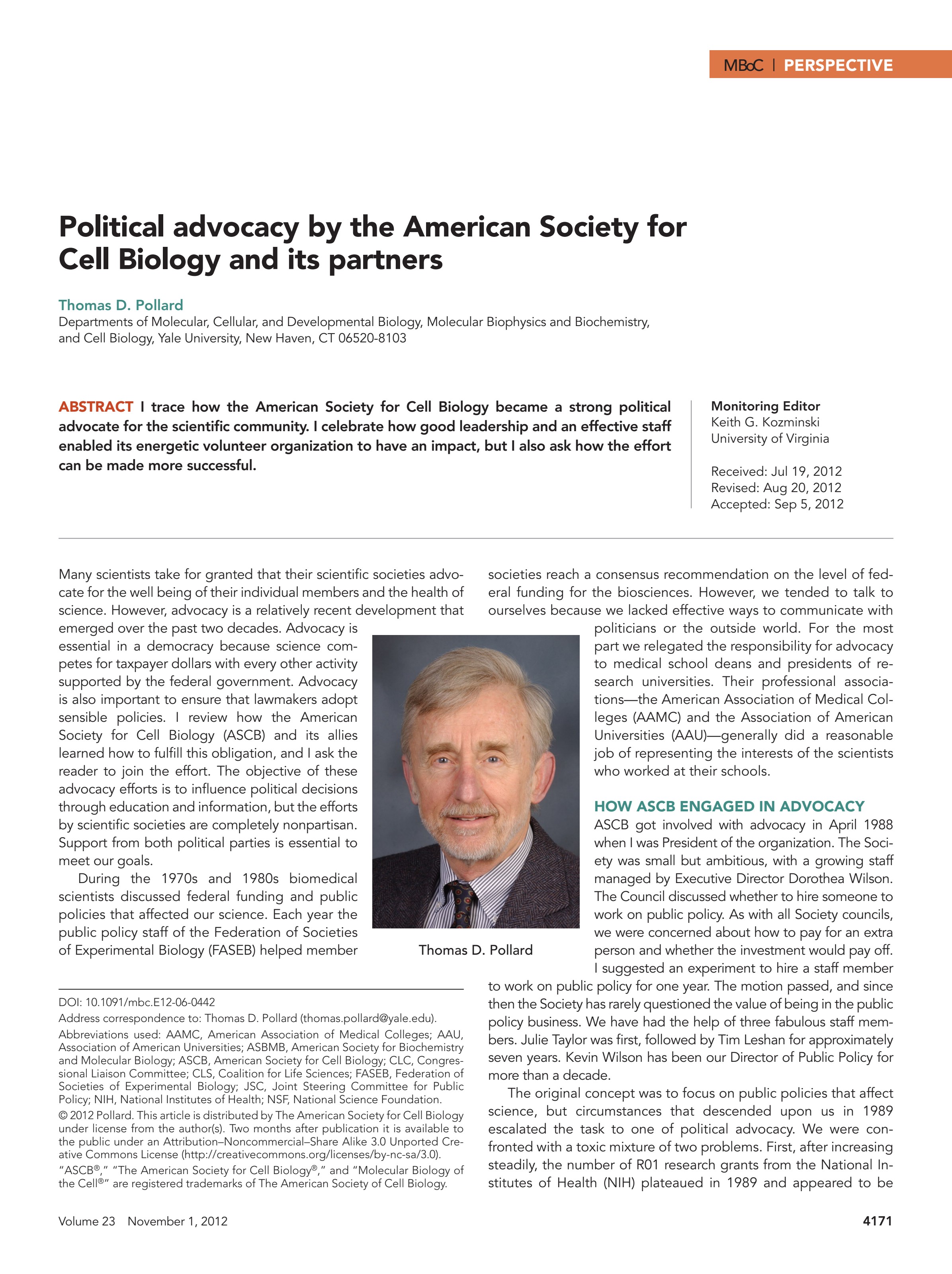 Page 1 of the article, showing the title, author, abstract, and opening paragraphs.