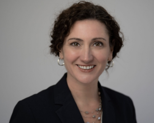 Portrait of Adrienne Hallett, Director of the Coalition for Life Sciences